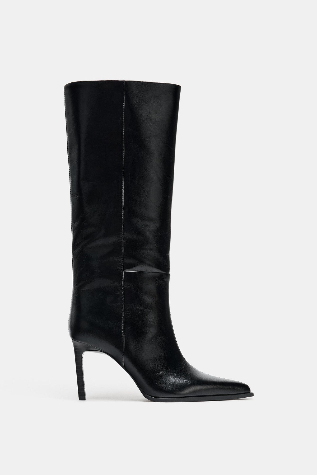 LEATHER HEELED BOOTS