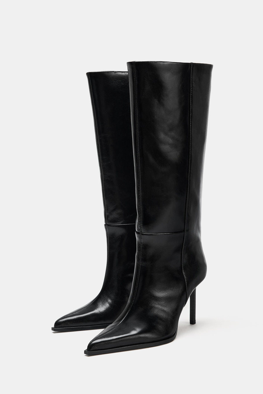 LEATHER HEELED BOOTS