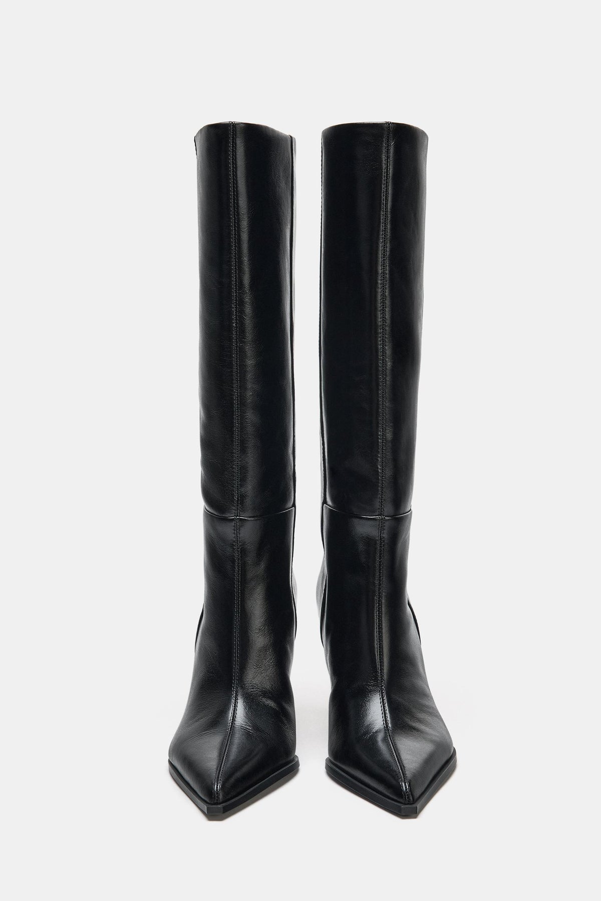 LEATHER HEELED BOOTS