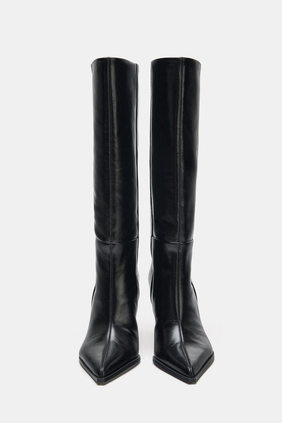 LEATHER HEELED BOOTS